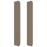 vidaXL Tăblie de pat cu aripioare gri taupe 103x16x118/128 cm textil