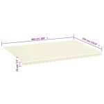 vidaXL Pânză de rezervă copertină, crem, 5x3,5 m vidaXL Pânză de rezervă copertină, crem, 5x3,5 m