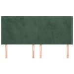 vidaXL Tăblie pat cu aripioare verde închis 163x16x118/128 cm catifea vidaXL Tăblie pat cu aripioare verde închis 163x16x118/128 cm catifea