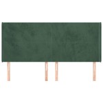 vidaXL Tăblie pat cu aripioare verde închis 203x16x118/128 cm catifea vidaXL Tăblie pat cu aripioare verde închis 203x16x118/128 cm catifea