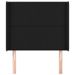 vidaXL Tăblie de pat cu aripioare, negru, 83x16x118/128 cm, piele eco vidaXL Tăblie de pat cu aripioare, negru, 83x16x118/128 cm, piele eco