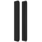 vidaXL Tăblie de pat cu aripioare, negru, 93x16x118/128 cm, piele eco