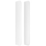 vidaXL Tăblie de pat cu aripioare, alb, 93x16x118/128 cm, piele eco vidaXL Tăblie de pat cu aripioare, alb, 93x16x118/128 cm, piele eco