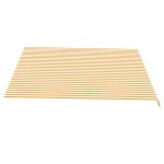 vidaXL Pânză de rezervă copertină, galben și alb, 4x3,5 m vidaXL Pânză de rezervă copertină, galben și alb, 4x3,5 m