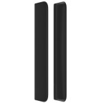 vidaXL Tăblie de pat cu aripioare, negru, 163x16x118/128 cm, piele eco