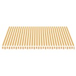 vidaXL Pânză de rezervă copertină, galben și alb, 4,5x3,5 m vidaXL Pânză de rezervă copertină, galben și alb, 4,5x3,5 m