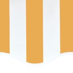 vidaXL Pânză de rezervă copertină, galben și alb, 4,5x3,5 m vidaXL Pânză de rezervă copertină, galben și alb, 4,5x3,5 m