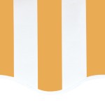 vidaXL Pânză de rezervă copertină, galben și alb, 5x3,5 m vidaXL Pânză de rezervă copertină, galben și alb, 5x3,5 m