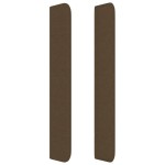 vidaXL Tăblie de pat cu aripioare maro închis 103x16x118/128 cm textil