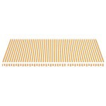 vidaXL Pânză de rezervă copertină, galben și alb, 6x3,5 m vidaXL Pânză de rezervă copertină, galben și alb, 6x3,5 m