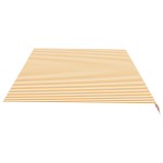 vidaXL Pânză de rezervă copertină, galben și alb, 6x3,5 m vidaXL Pânză de rezervă copertină, galben și alb, 6x3,5 m