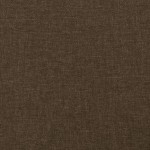 vidaXL Tăblie de pat cu aripioare maro închis 147x16x118/128 cm textil
