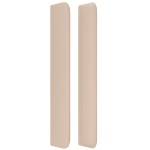 vidaXL Tăblie pat cu aripioare cappuccino 93x16x118/128 cm piele eco vidaXL Tăblie pat cu aripioare cappuccino 93x16x118/128 cm piele eco