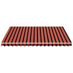 vidaXL Pânză de rezervă copertină, portocaliu și maro, 4x3,5 m vidaXL Pânză de rezervă copertină, portocaliu și maro, 4x3,5 m