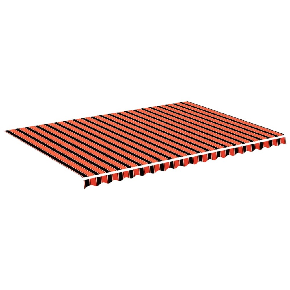 vidaXL Pânză de rezervă copertină, portocaliu și maro, 5x3,5 m