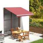 vidaXL Pânză de rezervă pentru copertină, roșu vișiniu, 3x2,5 m vidaXL Pânză de rezervă pentru copertină, roșu vișiniu, 3x2,5 m