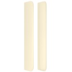 vidaXL Tăblie de pat cu aripioare, crem, 93x16x118/128 cm, piele eco