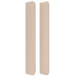 vidaXL Tăblie pat cu aripioare cappuccino 93x16x118/128 cm piele eco