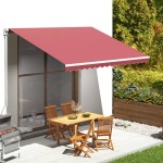 vidaXL Pânză de rezervă pentru copertină, roșu vișiniu, 4x3 m vidaXL Pânză de rezervă pentru copertină, roșu vișiniu, 4x3 m