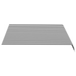 vidaXL Pânză de rezervă copertină, antracit și alb, 3x2,5 m vidaXL Pânză de rezervă copertină, antracit și alb, 3x2,5 m