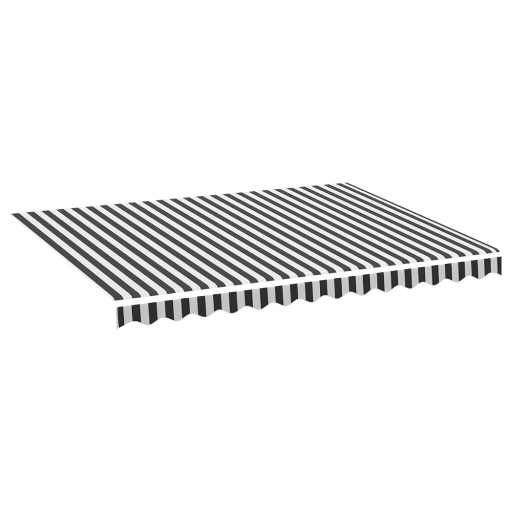 vidaXL Pânză de rezervă copertină, antracit și alb, 3,5x2,5 m