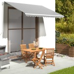 vidaXL Pânză de rezervă copertină, antracit și alb, 3,5x2,5 m vidaXL Pânză de rezervă copertină, antracit și alb, 3,5x2,5 m