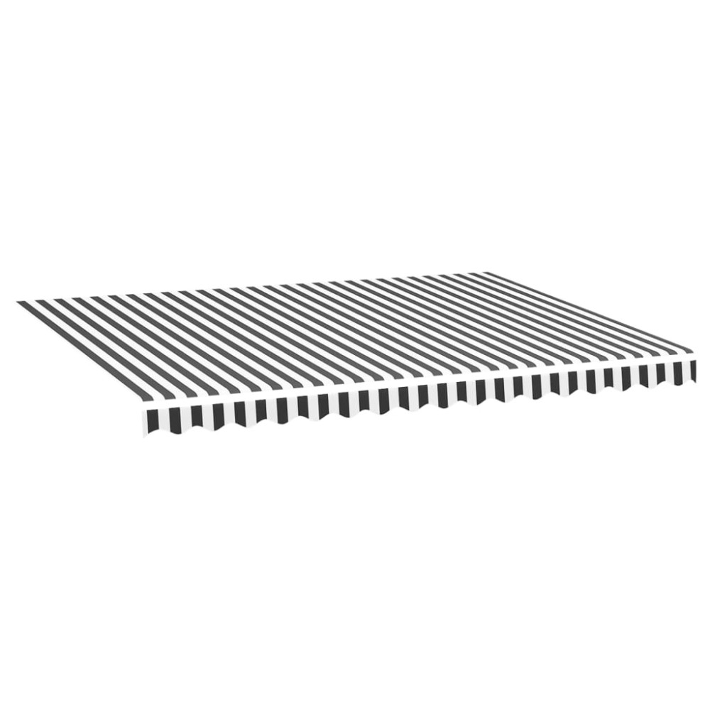 vidaXL Pânză de rezervă copertină, antracit și alb, 4x3 m
