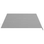 vidaXL Pânză de rezervă copertină, antracit și alb, 4x3 m vidaXL Pânză de rezervă copertină, antracit și alb, 4x3 m