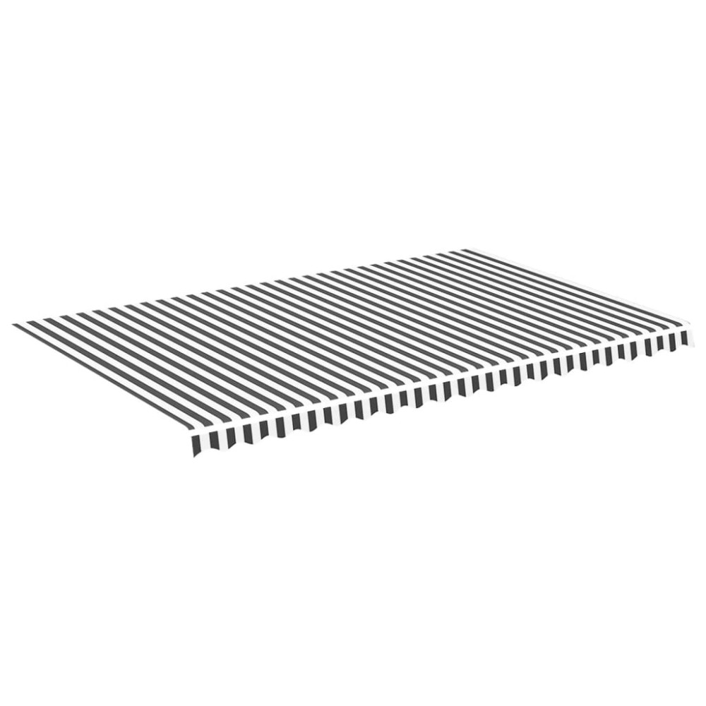 vidaXL Pânză de rezervă copertină, antracit și alb, 5x3 m