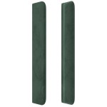 vidaXL Tăblie pat cu aripioare verde închis 83x16x118/128 cm catifea vidaXL Tăblie pat cu aripioare verde închis 83x16x118/128 cm catifea