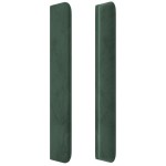 vidaXL Tăblie pat cu aripioare verde închis 103x16x118/128 cm catifea vidaXL Tăblie pat cu aripioare verde închis 103x16x118/128 cm catifea