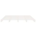 vidaXL Cadru de pat fără saltea, alb, 120x200 cm, lemn masiv pin vidaXL Cadru de pat fără saltea, alb, 120x200 cm, lemn masiv pin