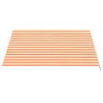 vidaXL Pânză de rezervă copertină, galben și portocaliu, 3x2,5 m