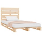 vidaXL Cadru de pat fără saltea, 75x190 cm, lemn masiv de pin