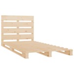 vidaXL Cadru de pat fără saltea, 75x190 cm, lemn masiv de pin