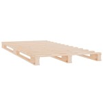vidaXL Cadru de pat fără saltea, 75x190 cm, lemn masiv de pin