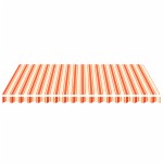 vidaXL Pânză de rezervă copertină, galben și portocaliu, 4x3 m