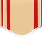 vidaXL Pânză de rezervă copertină, galben și portocaliu, 4x3 m