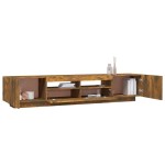 vidaXL Set dulapuri TV cu LED, 2 piese, stejar fumuriu, lemn prelucrat vidaXL Set dulapuri TV cu LED, 2 piese, stejar fumuriu, lemn prelucrat