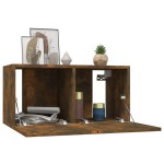 vidaXL Dulap TV de perete, 4 buc, stejar, 60x30x30 cm, lemn prelucrat