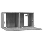vidaXL Comode TV, 4 buc., gri sonoma, 60x30x30 cm, lemn prelucrat