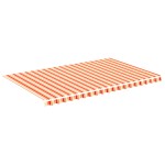 vidaXL Pânză de rezervă copertină, galben și portocaliu, 5x3 m vidaXL Pânză de rezervă copertină, galben și portocaliu, 5x3 m