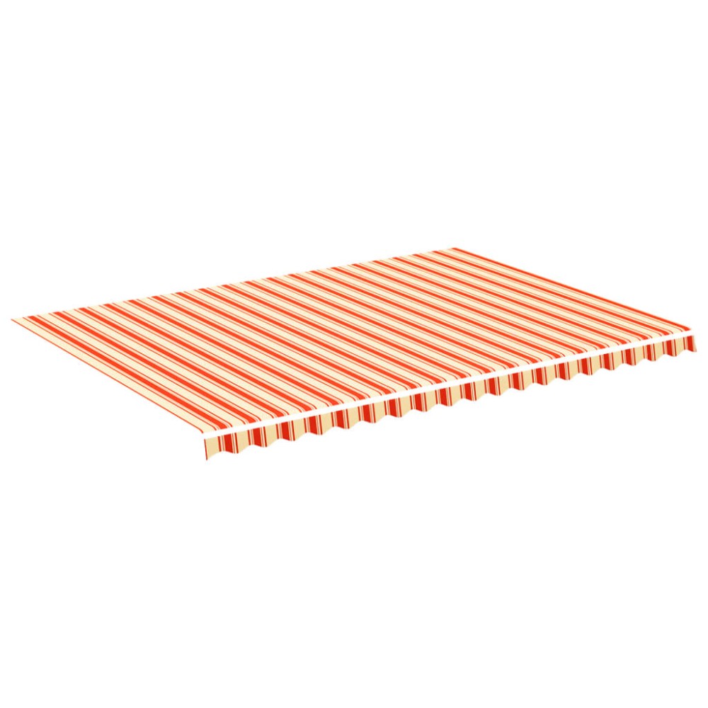 vidaXL Pânză de rezervă copertină, galben și portocaliu, 5x3,5 m