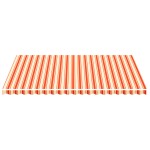 vidaXL Pânză de rezervă copertină, galben și portocaliu, 5x3,5 m
