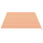 vidaXL Pânză de rezervă copertină, galben și portocaliu, 5x3,5 m