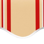 vidaXL Pânză de rezervă copertină, galben și portocaliu, 5x3,5 m