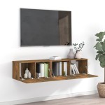 vidaXL Set dulapuri TV, 2 piese, stejar fumuriu, lemn prelucrat vidaXL Set dulapuri TV, 2 piese, stejar fumuriu, lemn prelucrat