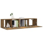 vidaXL Set dulapuri TV, 2 piese, stejar fumuriu, lemn prelucrat vidaXL Set dulapuri TV, 2 piese, stejar fumuriu, lemn prelucrat