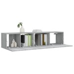 vidaXL Set dulapuri TV, 2 piese, gri sonoma, lemn prelucrat vidaXL Set dulapuri TV, 2 piese, gri sonoma, lemn prelucrat