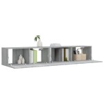 vidaXL Set dulapuri TV, 2 piese, gri sonoma, lemn prelucrat vidaXL Set dulapuri TV, 2 piese, gri sonoma, lemn prelucrat